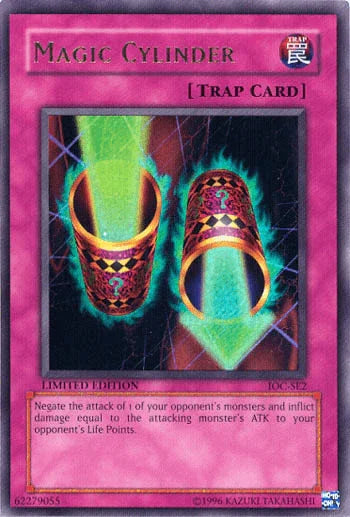 Invasion of Chaos, Limited, Normal Trap, Trap, Ultra Rare Magic Cylinder [IOC-SE2] Ultra Rare - Trading Card World