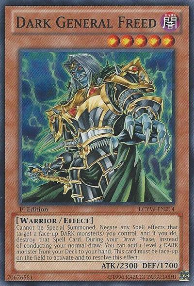1st Edition, Common, Dark, Effect Monster, Legendary Collection 3: Yugi's World, Unlimited, Warrior Dark General Freed [LCYW-EN214] Common - Trading Card World