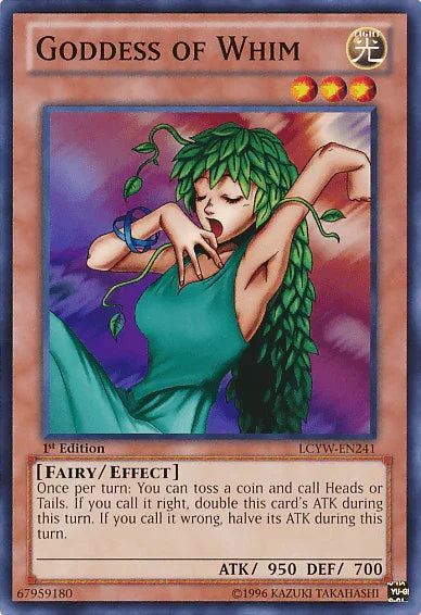 1st Edition, Common, Effect Monster, Fairy, Legendary Collection 3: Yugi's World, Light, Unlimited Goddess of Whim [LCYW-EN241] Common - Trading Card World