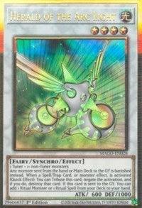 1st Edition, Fairy, Gold Rare, Light, Maximum Gold, Synchro/ Effect Monster Herald of the Arc Light [MAGO-EN028] Gold Rare - Trading Card World