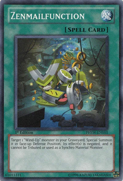 1st Edition, Common, Normal Spell, Photon Shockwave, Spell, Unlimited Zenmailfunction [PHSW-EN055] Common - Trading Card World