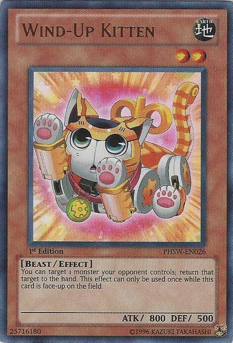 1st Edition, Beast, Earth, Effect Monster, Photon Shockwave, Ultra Rare, Unlimited Wind-Up Kitten [PHSW-EN026] Ultra Rare - Trading Card World