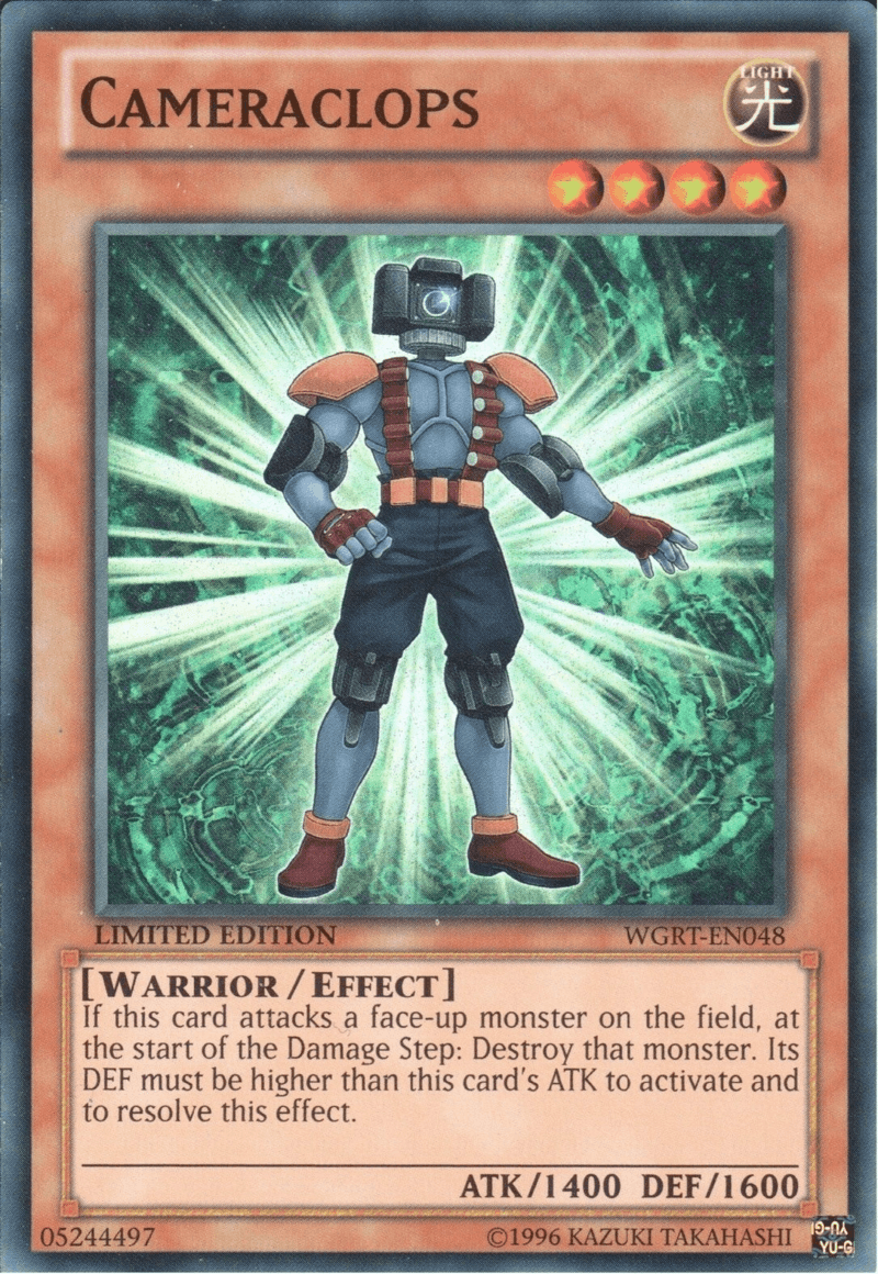 Battle Pack 2: War of the Giants Reinforcements, Effect Monster, Light, Limited, Super Rare Cameraclops [WGRT-EN048] Super Rare - Trading Card World