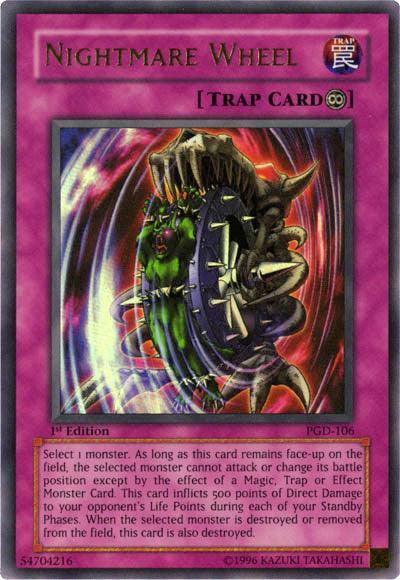 1st Edition, Continuous Trap, Pharaonic Guardian, Trap, Ultra Rare, Unlimited Nightmare Wheel [PGD-106] Ultra Rare - Trading Card World