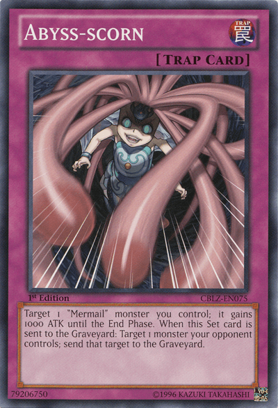 1st Edition, Common, Cosmo Blazer, Normal Trap, Trap, Unlimited Abyss-scorn [CBLZ-EN075] Common - Trading Card World