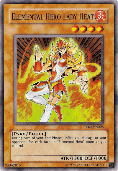 Effect Monster, Fire, Premium Pack 2, Pyro, Super Rare, Unlimited Elemental Hero Lady Heat [PP02-EN008] Super Rare - Trading Card World