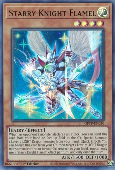 1st Edition, Effect Monster, Fairy, Ghosts from the Past, Light, Ultra Rare Starry Knight Flamel [GFTP-EN030] Ultra Rare - Trading Card World