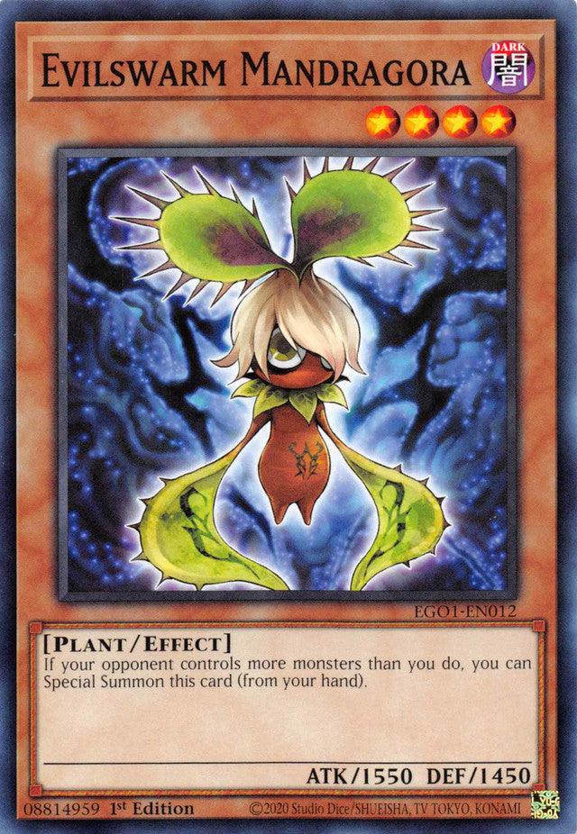 Common, Dark, Effect Monster, Egyptian God Deck: Obelisk the Tormentor Unlimited, Plant, Unlimited Evilswarm Mandragora [EGO1-EN012] Common - Trading Card World