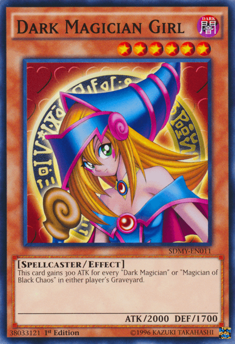 1st Edition, Common, Dark, Effect Monster, Spellcaster, Structure Deck: Yugi Muto Dark Magician Girl [SDMY-EN011] Common - Trading Card World