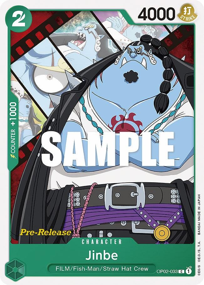 Character, Common, Fish-Man, Paramount War, Paramount War Pre-Release Cards, Straw Hat Crew Jinbe [Paramount War Pre-Release Cards] - Trading Card World