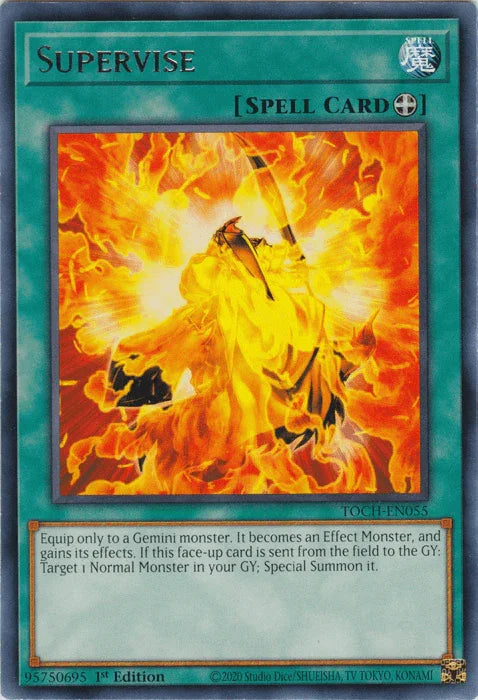 1st Edition, Equip Spell, Rare, Spell, Toon Chaos, Unlimited Supervise [TOCH-EN055] Rare - Trading Card World
