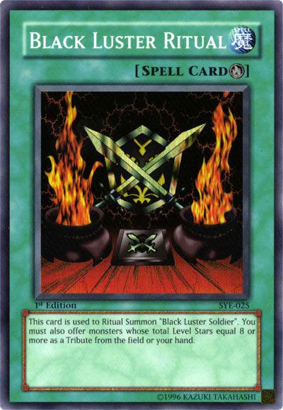 1st Edition, Ritual Spell, Spell, Starter Deck: Yugi Evolution, Super Rare, Unlimited Black Luster Ritual [SYE-025] Super Rare - Trading Card World