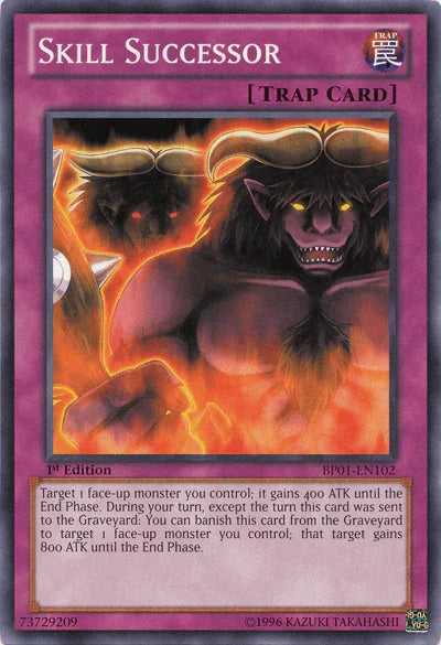 1st Edition, Battle Pack: Epic Dawn, Common, Normal Trap, Trap, Unlimited Skill Successor [BP01-EN102] Common - Trading Card World