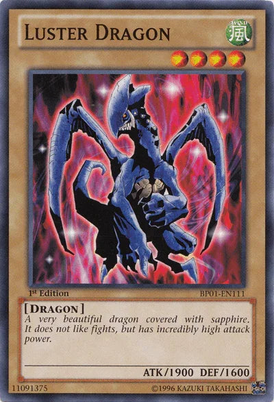 1st Edition, Battle Pack: Epic Dawn, Common, Dragon, Normal Monster, Unlimited, Wind Luster Dragon [BP01-EN111] Common - Trading Card World
