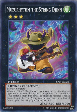 1st Edition, Common, Fiend, Star Pack 2014, Wind, Xyz/Effect Monster Muzurhythm the String Djinn [SP14-EN028] Common - Trading Card World