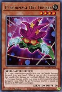 1st Edition, Earth, Effect Monster, Genesis Impact, Rare, Spellcaster Performage Hat Tricker [GEIM-EN038] Rare - Trading Card World