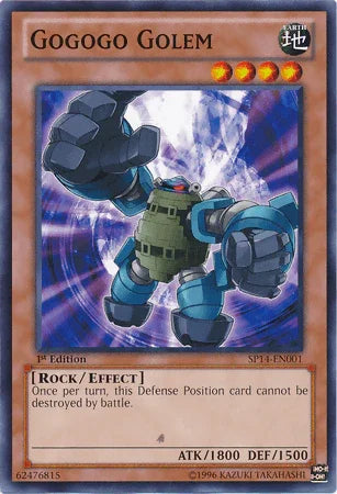 1st Edition, Common, Earth, Effect Monster, Rock, Star Pack 2014 Gogogo Golem [SP14-EN001] Common - Trading Card World