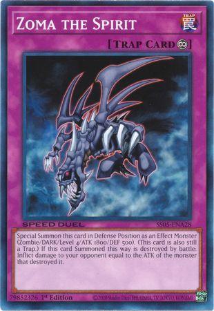 1st Edition, Common, Continuous Trap, Speed Duel: Twisted Nightmares, Trap Zoma the Spirit [SS05-ENA28] Common - Trading Card World