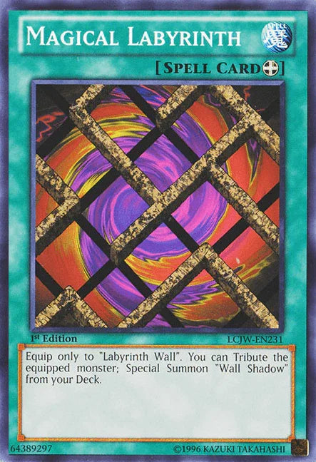 1st Edition, Common, Equip Spell, Legendary Collection 4: Joey's World, Spell Magical Labyrinth [LCJW-EN231] Common - Trading Card World