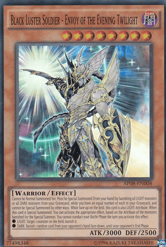 Astral Pack 8, Dark, Effect Monster, Super Rare, Unlimited, Warrior Black Luster Soldier - Envoy of the Evening Twilight [AP08-EN008] Super Rare - Trading Card World