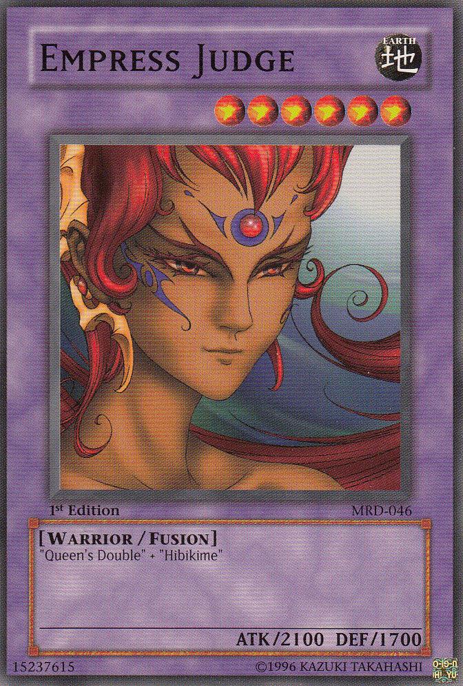 1st Edition, Common, Earth, Fusion Monster, Metal Raiders, Unlimited, Warrior Empress Judge [MRD-046] Common - Trading Card World