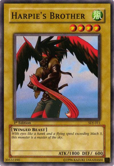 1st Edition, Common, Normal Monster, Starter Deck: Joey, Unlimited, Wind, Winged Beast Harpie's Brother [SDJ-011] Common - Trading Card World