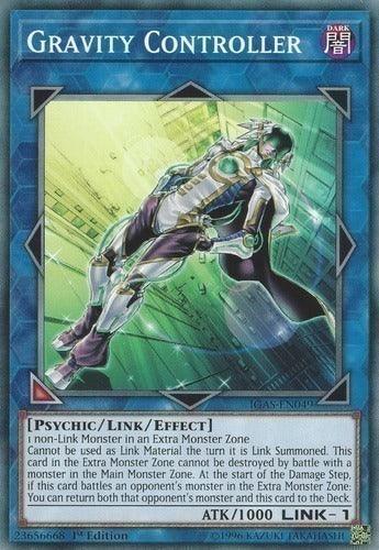 1st Edition, 2021 Tin of Ancient Battles, Dark, Link/Effect Monster, Psychic, Super Rare Gravity Controller [MP21-EN020] Super Rare - Trading Card World