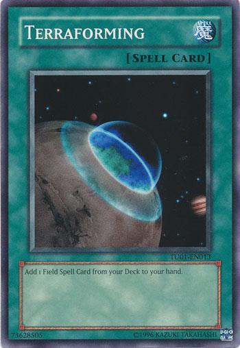 Common, Normal Spell, Spell, Turbo Pack Booster One Pack, Unlimited Terraforming [TU01-EN013] Common - Trading Card World