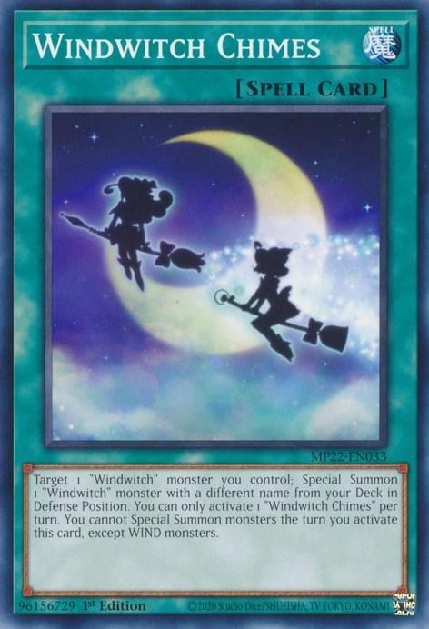 1st Edition, 2022 Tin of the Pharaoh's Gods, Common, Normal Spell, Spell Windwitch Chimes [MP22-EN033] Common - Trading Card World