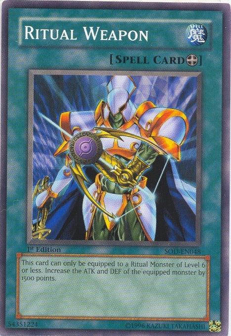 1st Edition, Common, Equip Spell, Soul of the Duelist, Spell, Unlimited Ritual Weapon [SOD-EN048] Common - Trading Card World