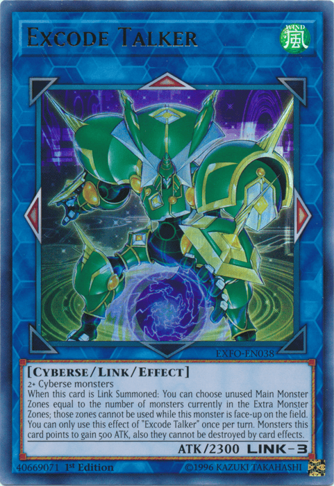1st Edition, Cyberse, Extreme Force, Link/Effect Monster, Ultra Rare, Unlimited, Wind Excode Talker [EXFO-EN038] Ultra Rare - Trading Card World