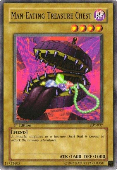 1st Edition, Common, Dark, Fiend, Normal Monster, Starter Deck: Yugi, Unlimited Man-Eating Treasure Chest [SDY-037] Common - Trading Card World