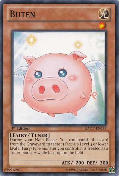 1st Edition, Common, Fairy, Galactic Overlord, Light, Tuner Monster, Unlimited Buten [GAOV-EN095] Common - Trading Card World