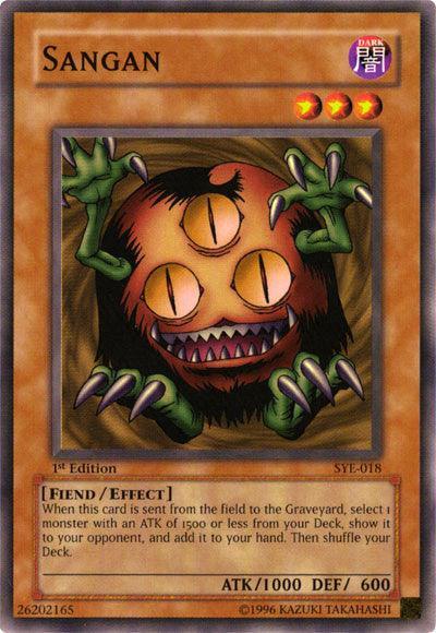 1st Edition, Common, Dark, Effect Monster, Fiend, Starter Deck: Yugi Evolution, Unlimited Sangan [SYE-018] Common - Trading Card World