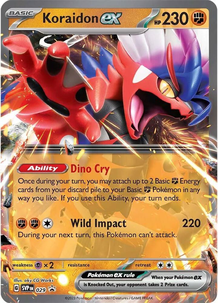 029, Scarlet & Violet: Black Star Promos Koraidon ex (029) [Scarlet & Violet: Black Star Promos] - Trading Card World
