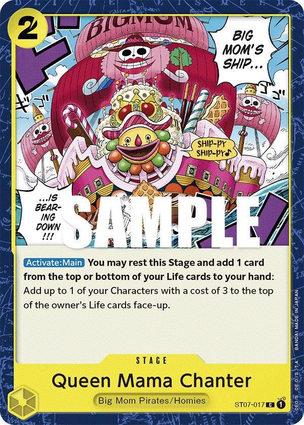 Big Mom Pirates, Common, Homies, Stage, Starter Deck: Big Mom Pirates, Starter Decks Queen Mama Chanter [Starter Deck: Big Mom Pirates] - Trading Card World