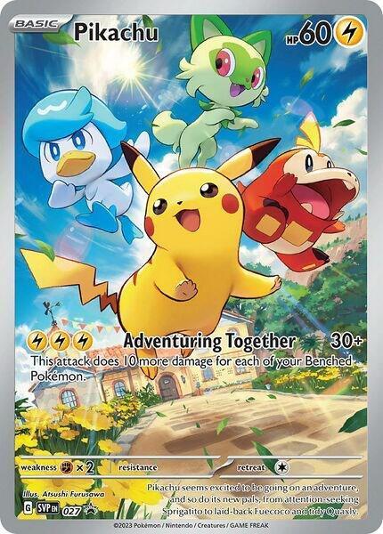 027, Scarlet & Violet: Black Star Promos Pikachu (027) [Scarlet & Violet: Black Star Promos] - Trading Card World