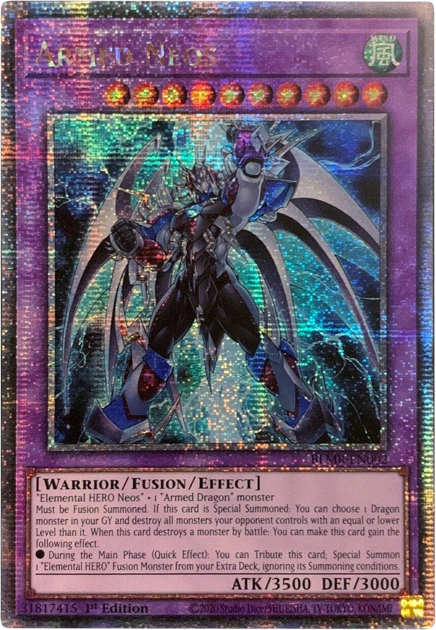 1st Edition, Battles of Legend: Monstrous Revenge, Fusion/Effect Monster, Quarter Century Secret Rare, Warrior, Wind Armed Neos [BLMR-EN002] Quarter Century Secret Rare - Trading Card World