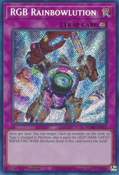 1st Edition, Battles of Legend: Monstrous Revenge, Continuous Trap, Secret Rare, Trap RGB Rainbowlution [BLMR-EN011] Secret Rare - Trading Card World