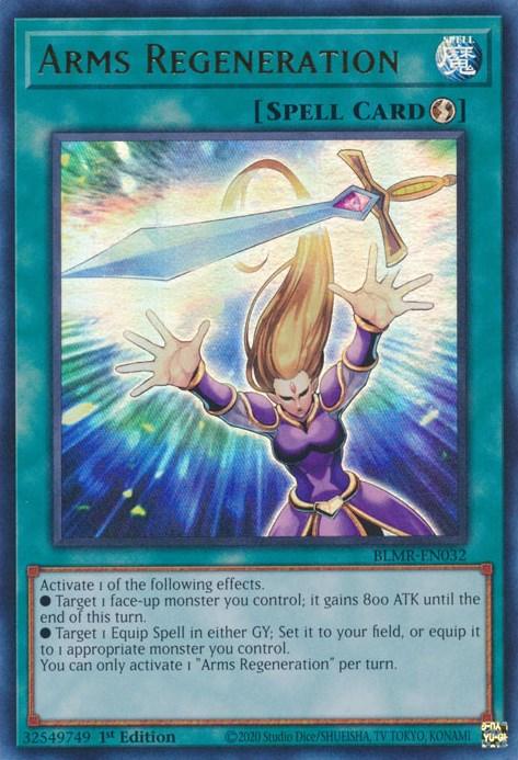 1st Edition, Battles of Legend: Monstrous Revenge, Quick-Play Spell, Spell, Ultra Rare Arms Regeneration [BLMR-EN032] Ultra Rare - Trading Card World