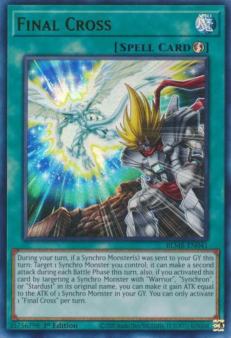 1st Edition, Battles of Legend: Monstrous Revenge, Quick-Play Spell, Spell, Ultra Rare Final Cross [BLMR-EN041] Ultra Rare - Trading Card World