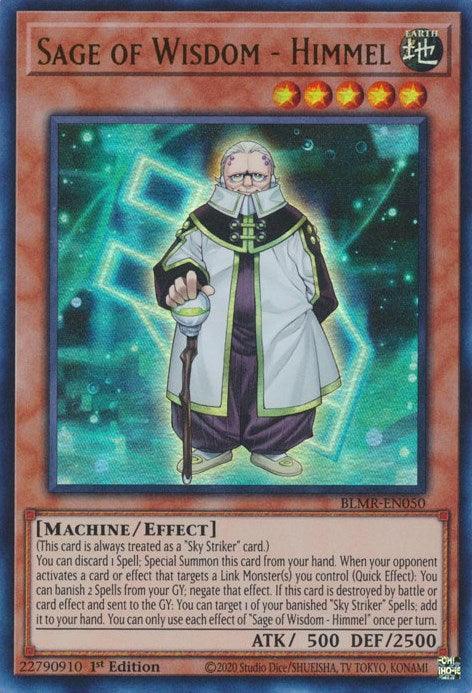 1st Edition, Battles of Legend: Monstrous Revenge, Earth, Effect Monster, Machine, Ultra Rare Sage of Wisdom - Himmel [BLMR-EN050] Ultra Rare - Trading Card World