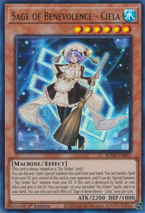 1st Edition, Battles of Legend: Monstrous Revenge, Effect Monster, Machine, Ultra Rare, Water Sage of Benevolence - Ciela [BLMR-EN051] Ultra Rare - Trading Card World