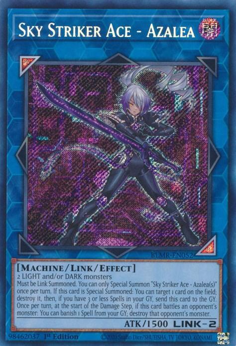 1st Edition, Battles of Legend: Monstrous Revenge, Dark, Link/Effect Monster, Machine, Secret Rare Sky Striker Ace - Azalea [BLMR-EN052] Secret Rare - Trading Card World