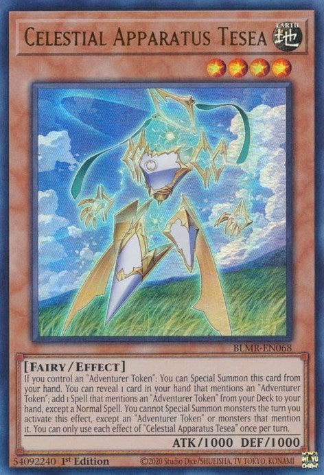1st Edition, Battles of Legend: Monstrous Revenge, Earth, Effect Monster, Fairy, Ultra Rare Celestial Apparatus Tesea [BLMR-EN068] Ultra Rare - Trading Card World
