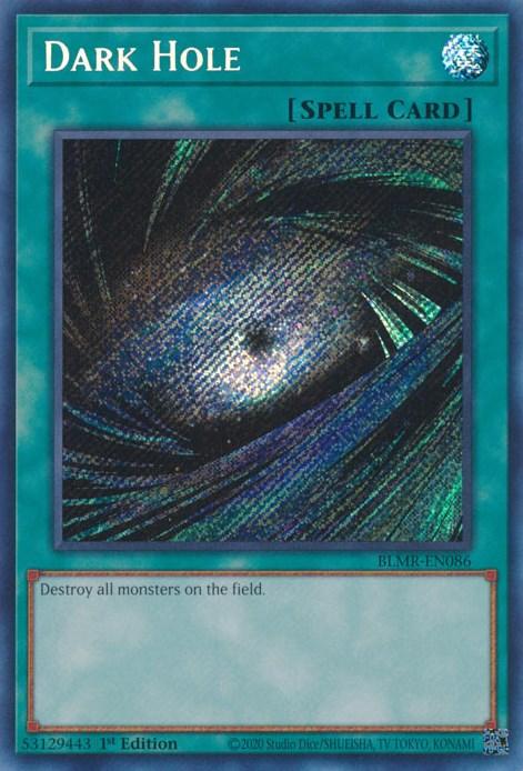 1st Edition, Battles of Legend: Monstrous Revenge, Normal Spell, Secret Rare, Spell Dark Hole [BLMR-EN086] Secret Rare - Trading Card World