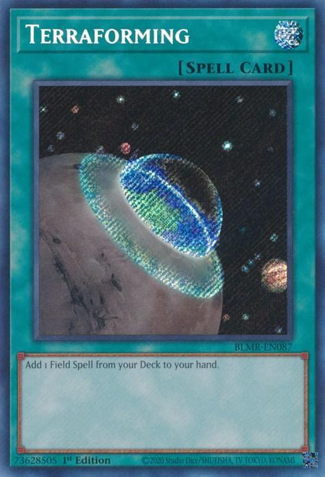 1st Edition, Battles of Legend: Monstrous Revenge, Normal Spell, Secret Rare, Spell Terraforming [BLMR-EN087] Secret Rare - Trading Card World