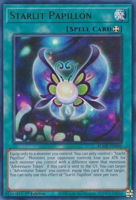1st Edition, Battles of Legend: Monstrous Revenge, Equip Spell, Spell, Ultra Rare Starlit Papillon [BLMR-EN095] Ultra Rare - Trading Card World