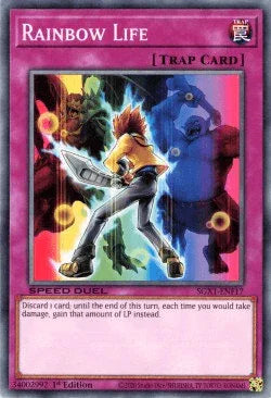 1st Edition, Common, Normal Trap, Speed Duel GX: Duel Academy Box, Trap Rainbow Life [SGX1-ENF17] Common - Trading Card World