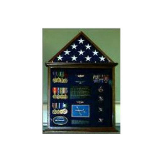Flag Case, Flag and Badge display cases - Black Material.